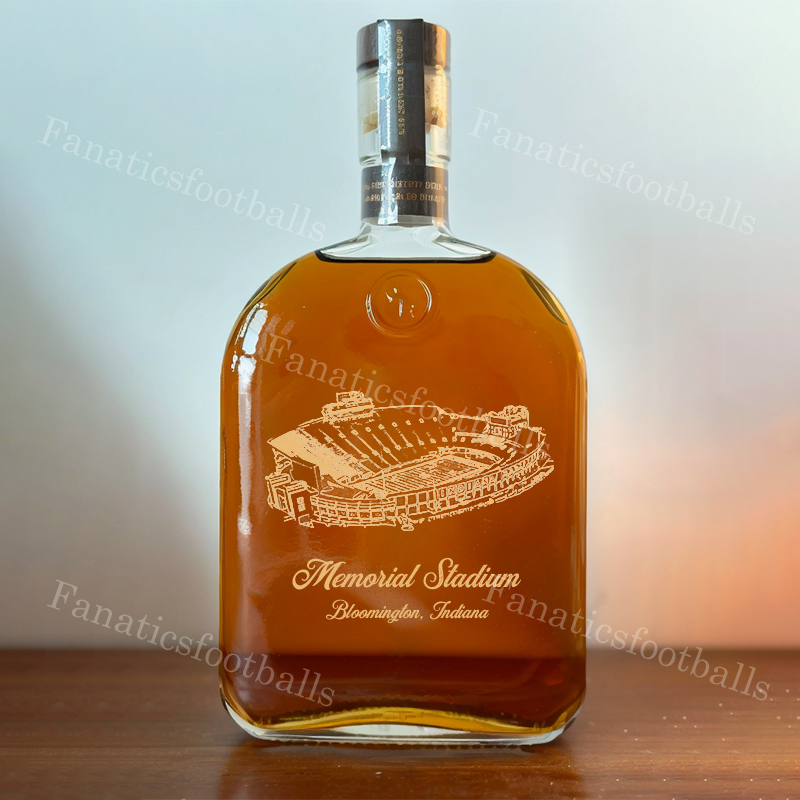 Memorial Stadium (Indiana) Whiskey Bottles-Gifts For Sports Lovers