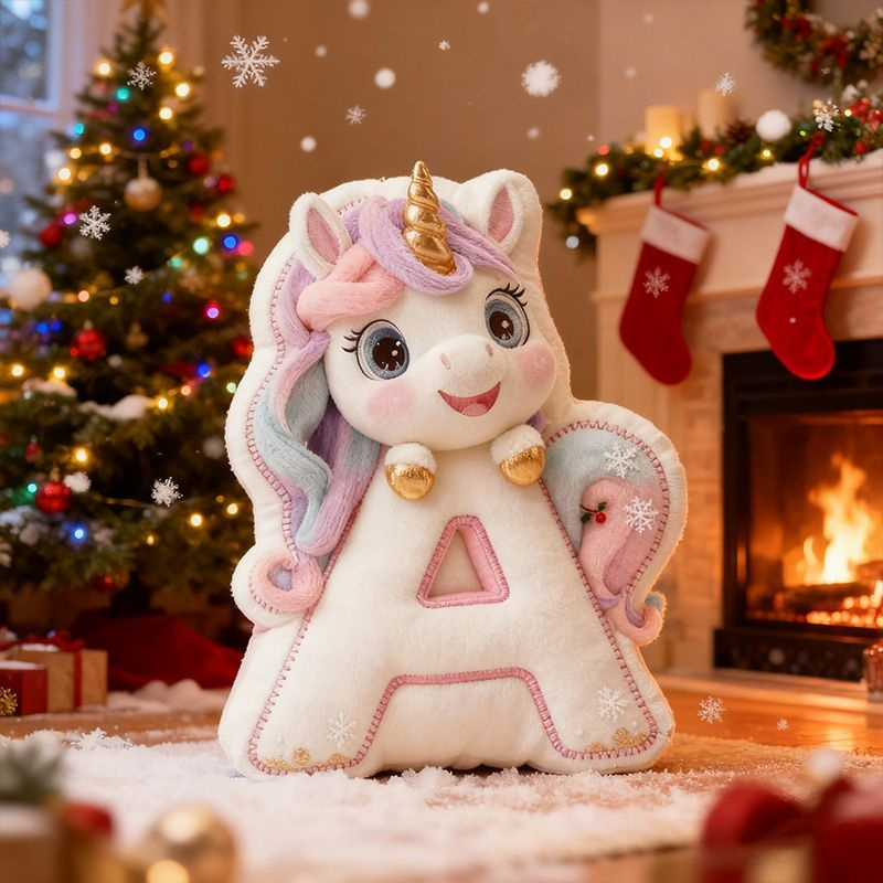 Personalized Unicorn Pillow with Colorful Mane and Magical Design for Whimsical Decor and Enchanting Holiday Gifts Graphic 3D Print Pillow