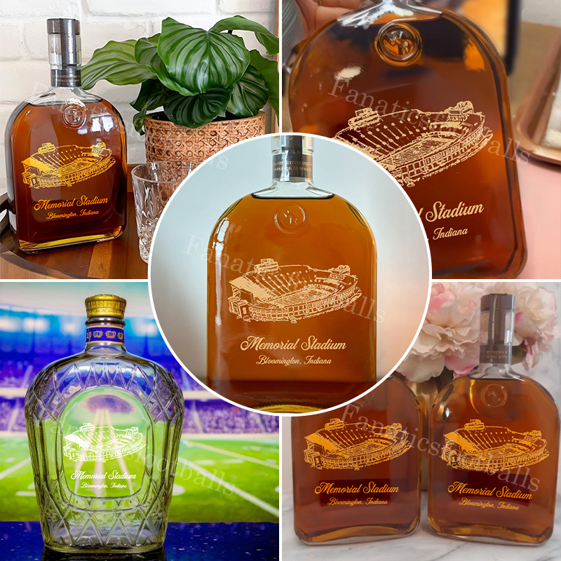 Memorial Stadium (Indiana) Whiskey Bottles-Gifts For Sports Lovers