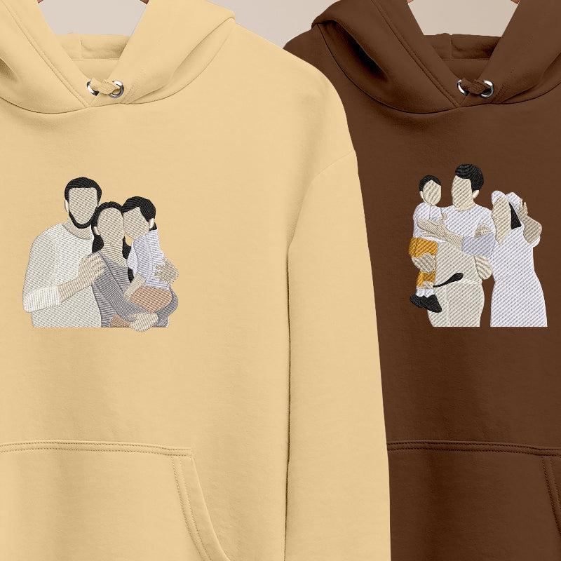 Custom Embroidered Hoodie Sweatshirt Gifts For Family