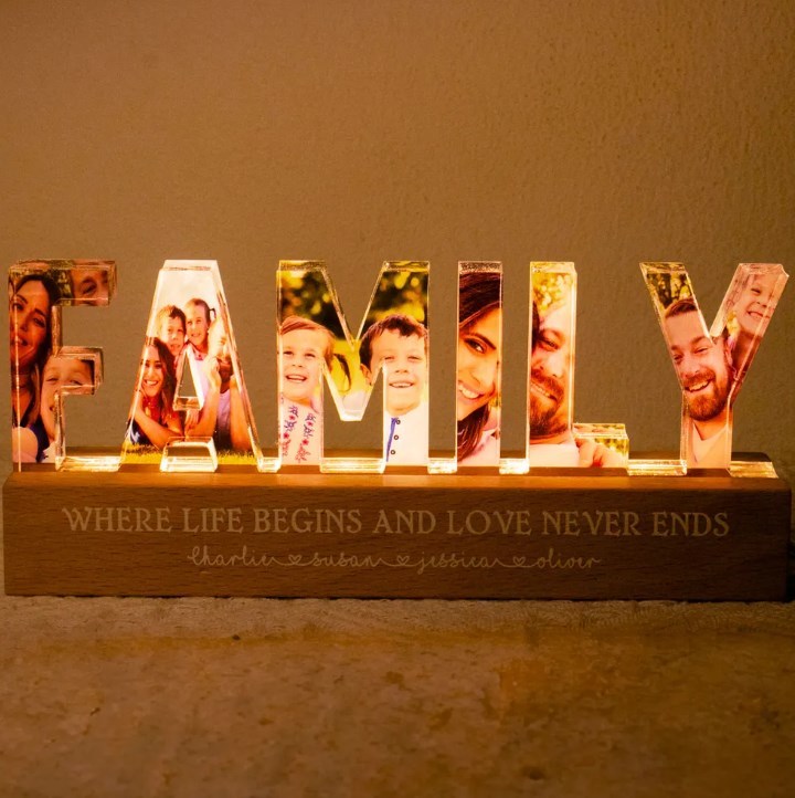 Family Whole Lot Of Love Photo Gallery Personalized LED Night Light