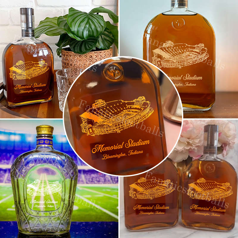 Memorial Stadium (Indiana) Whiskey Bottles-Gifts For Sports Lovers