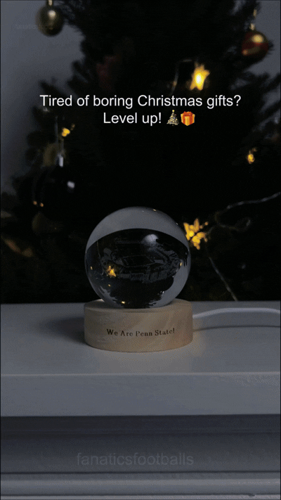 Beaver Stadium 3D Spherical Crystal Lamp