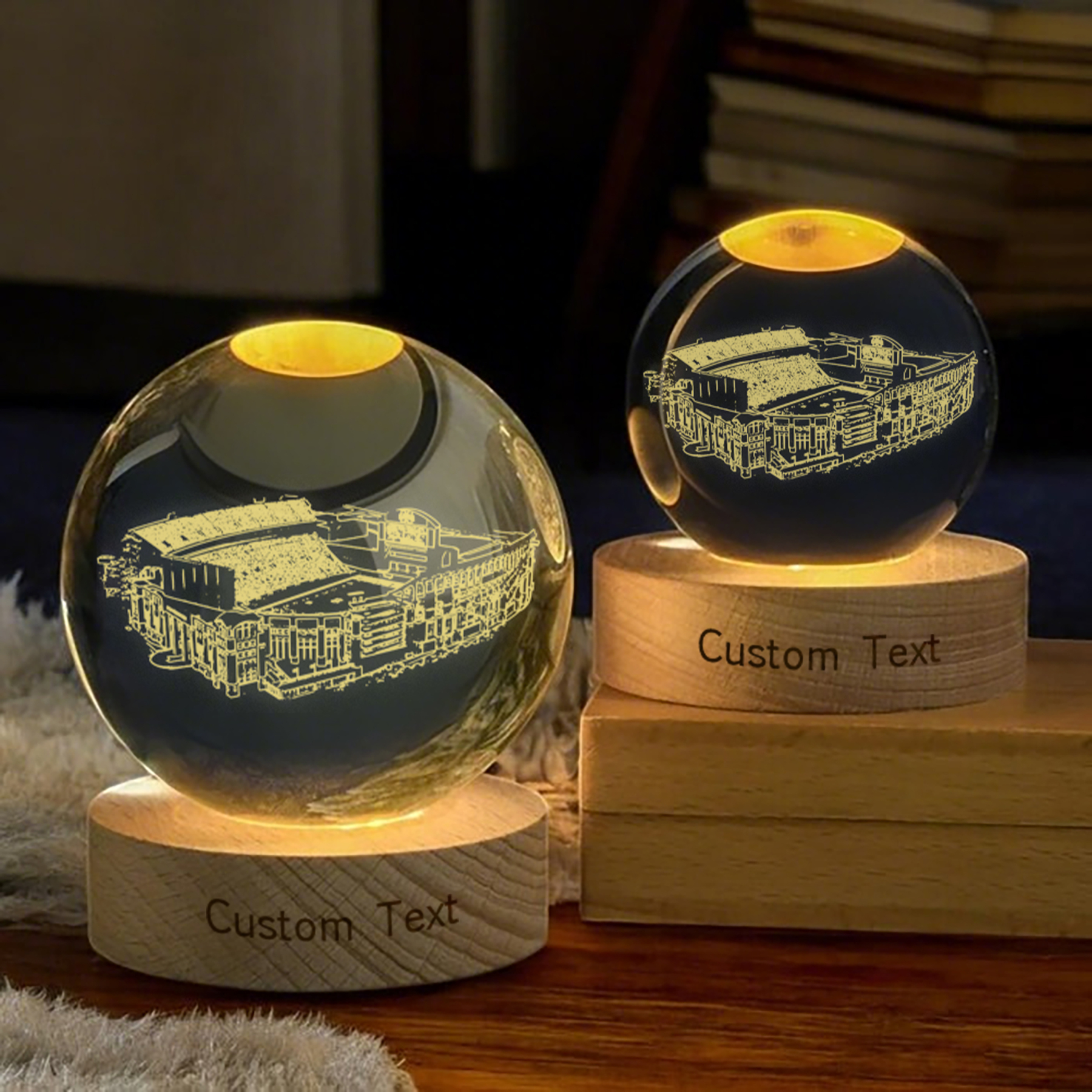 Davis-Wade Stadium 3D Spherical Crystal Lamp