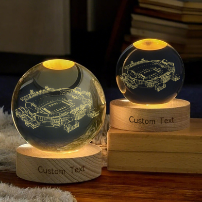 Doak S.Campbell Stadium 3D Spherical Crystal Lamp