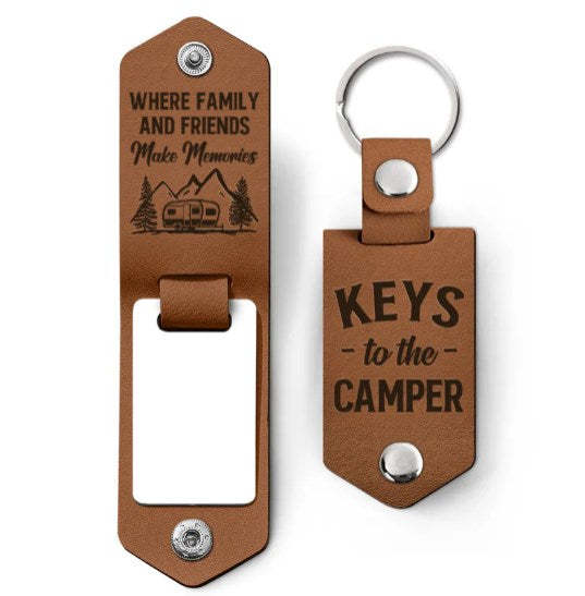 Custom Photo Keys To The Camper - Gift For Camping Lovers - Personaliz