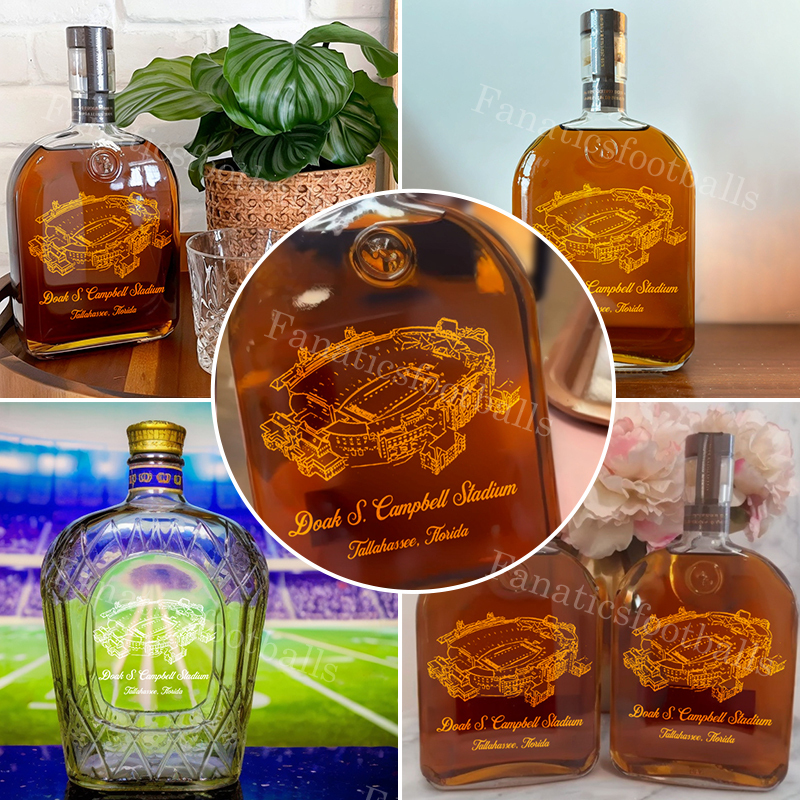 Doak Campbell Stadium Whiskey Bottles-Gifts For Sports Lovers