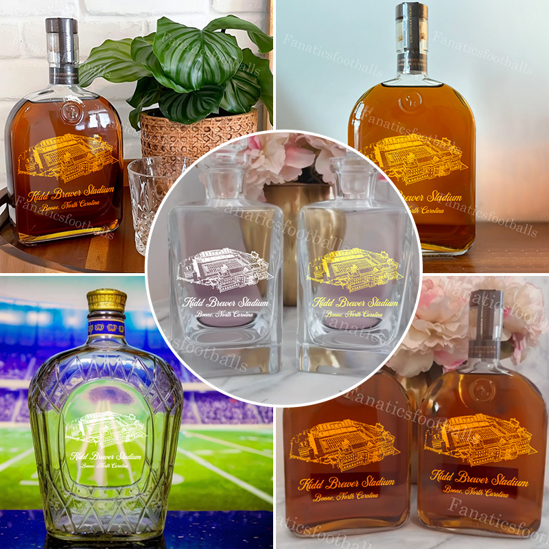 Kidd Brewer Stadium Whiskey Bottles-Gifts For Sports Lovers