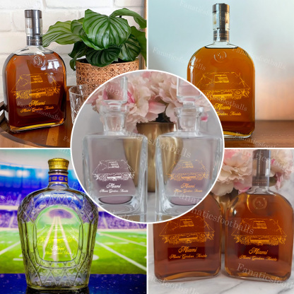 Miami Stadium Whiskey Bottles-Gifts For Sports Lovers