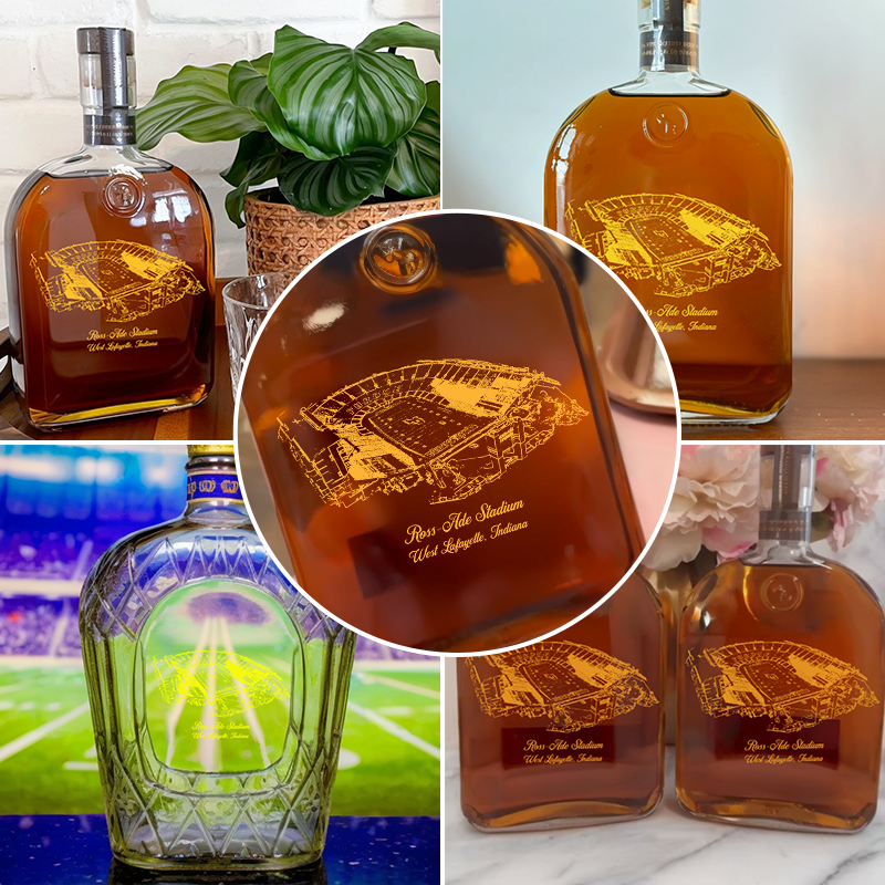 Ross–Ade Stadium Whiskey Bottles-Gifts For Sports Lovers