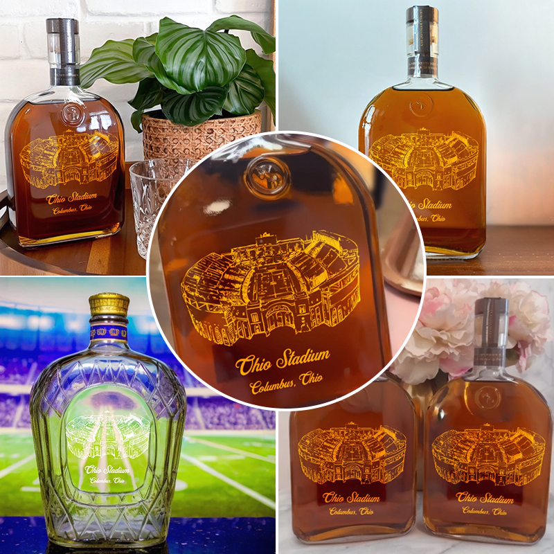 Ohio Stadium Whiskey Bottles-Gifts For Sports Lovers