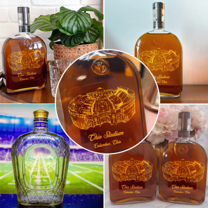 Ohio Stadium Whiskey Bottles-Gifts For Sports Lovers