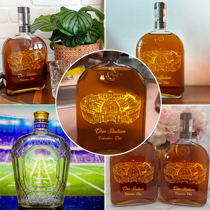 Ohio Stadium Whiskey Bottles-Gifts For Sports Lovers