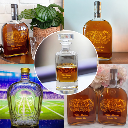 Ohio Stadium Whiskey Bottles-Gifts For Sports Lovers