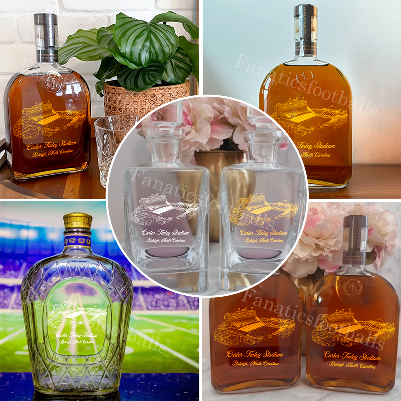 Carter–Finley Stadium Whiskey Bottles-Gifts For Sports Lovers