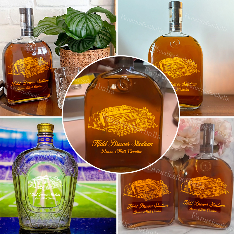 Kidd Brewer Stadium Whiskey Bottles-Gifts For Sports Lovers