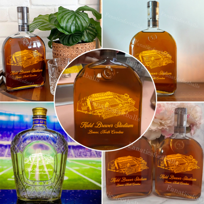 Kidd Brewer Stadium Whiskey Bottles-Gifts For Sports Lovers