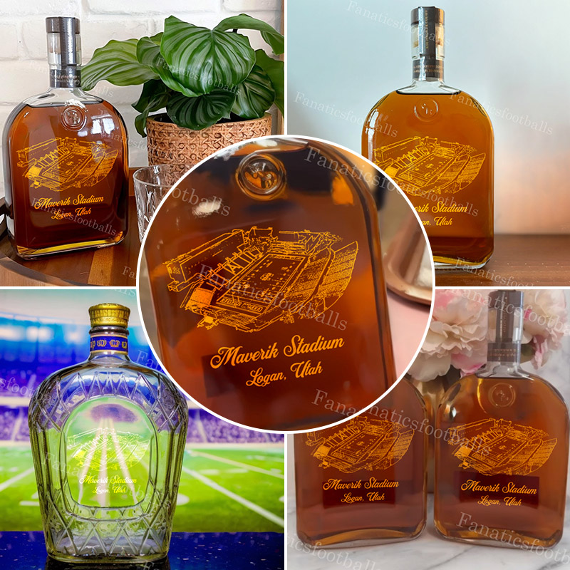 Maverik Stadium Whiskey Bottles-Gifts For Sports Lovers
