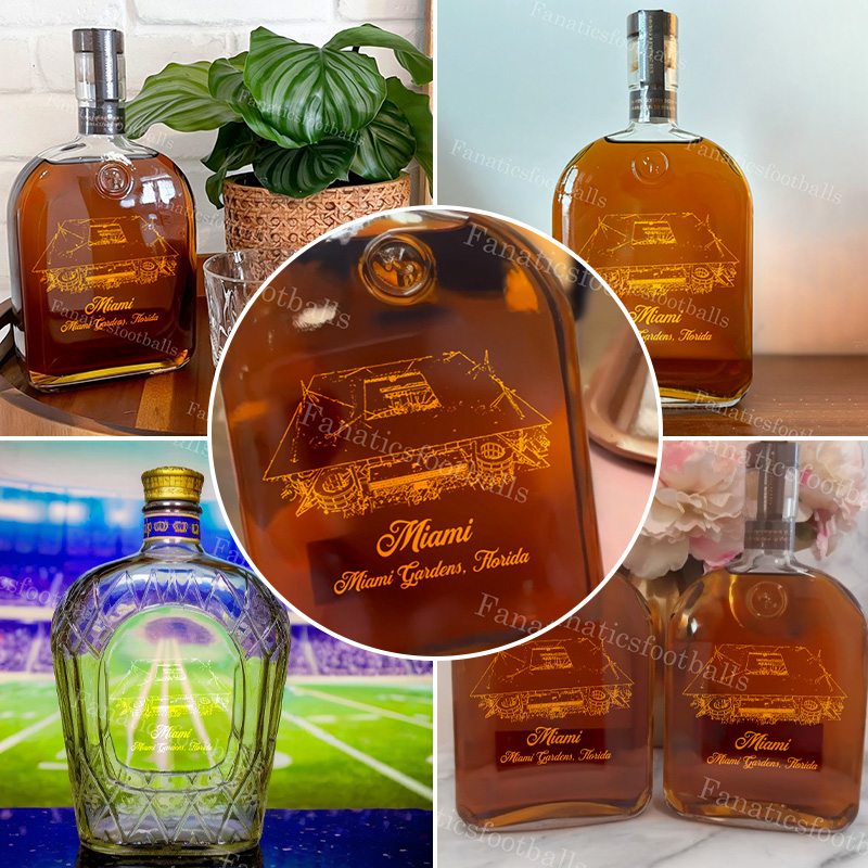Miami Stadium Whiskey Bottles-Gifts For Sports Lovers
