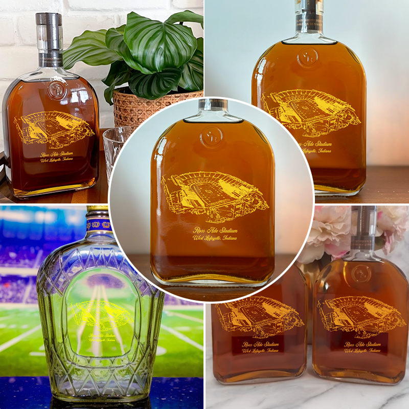 Ross–Ade Stadium Whiskey Bottles-Gifts For Sports Lovers
