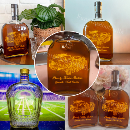 Dowdy-Ficklen Stadium Whiskey Bottles-Gifts For Sports Lovers