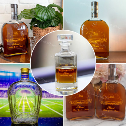 Miami Stadium Whiskey Bottles-Gifts For Sports Lovers