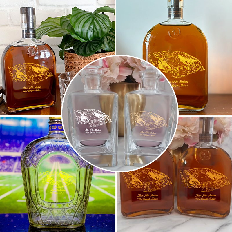 Ross–Ade Stadium Whiskey Bottles-Gifts For Sports Lovers