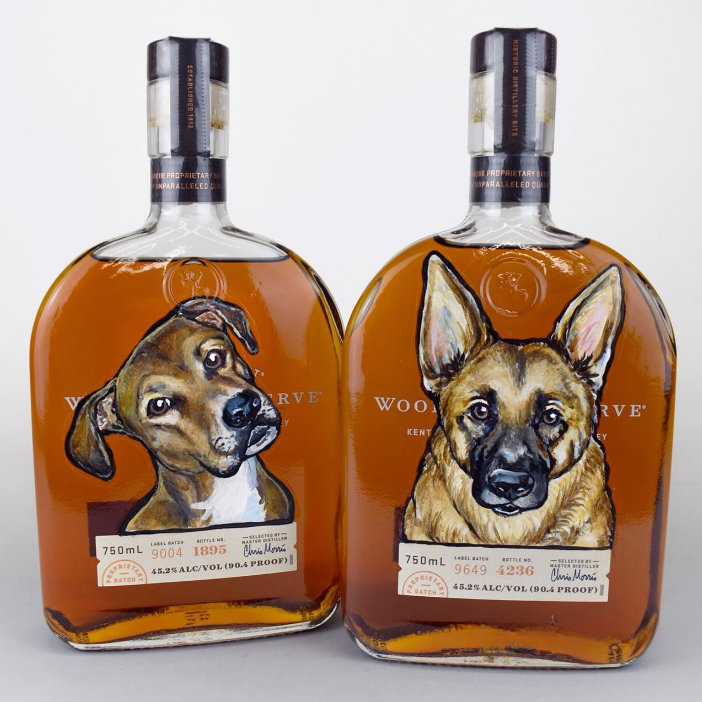 Custom Whiskey Bottles with Pet Portraits