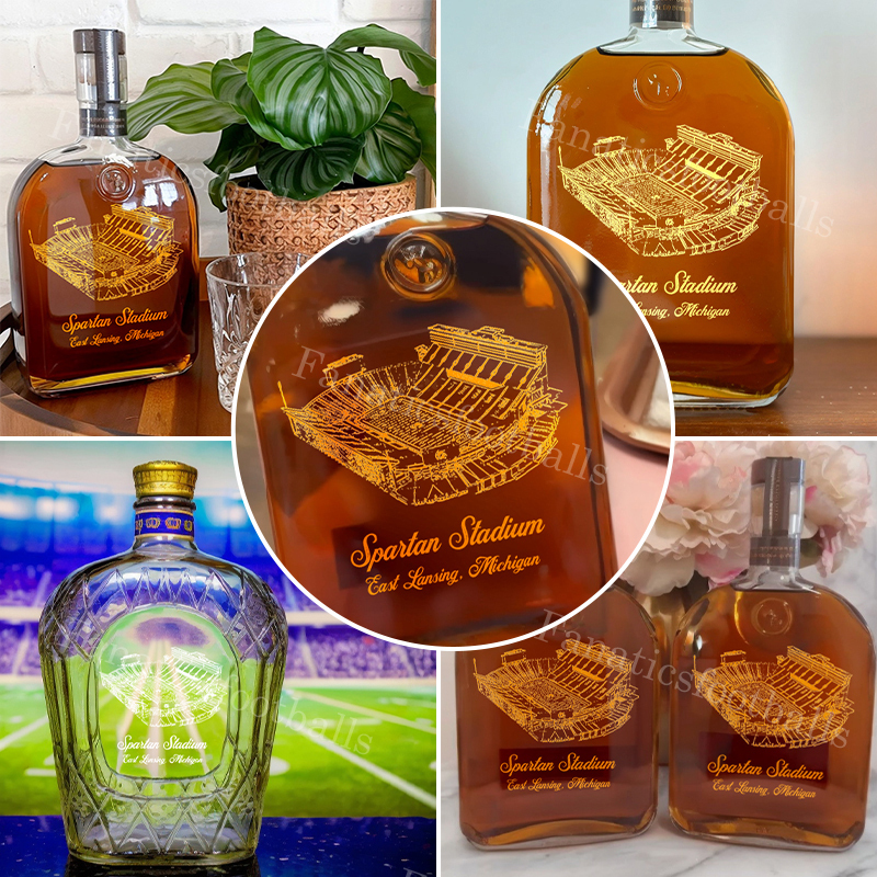 Spartan Stadium Whiskey Bottles-Gifts For Sports Lovers