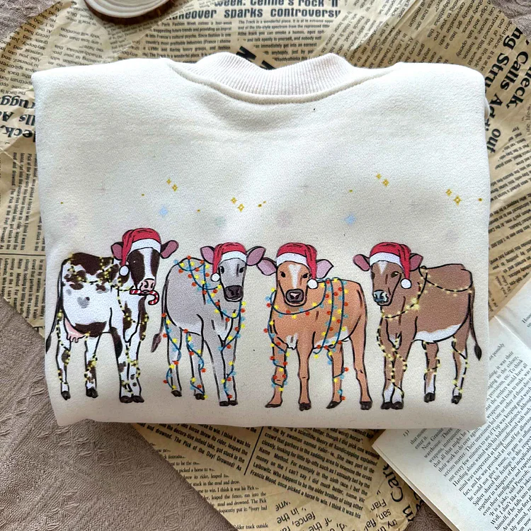 Custom Farm Animal Christmas Sweatshirt – Perfect Holiday Gift for Farm Animal Lovers