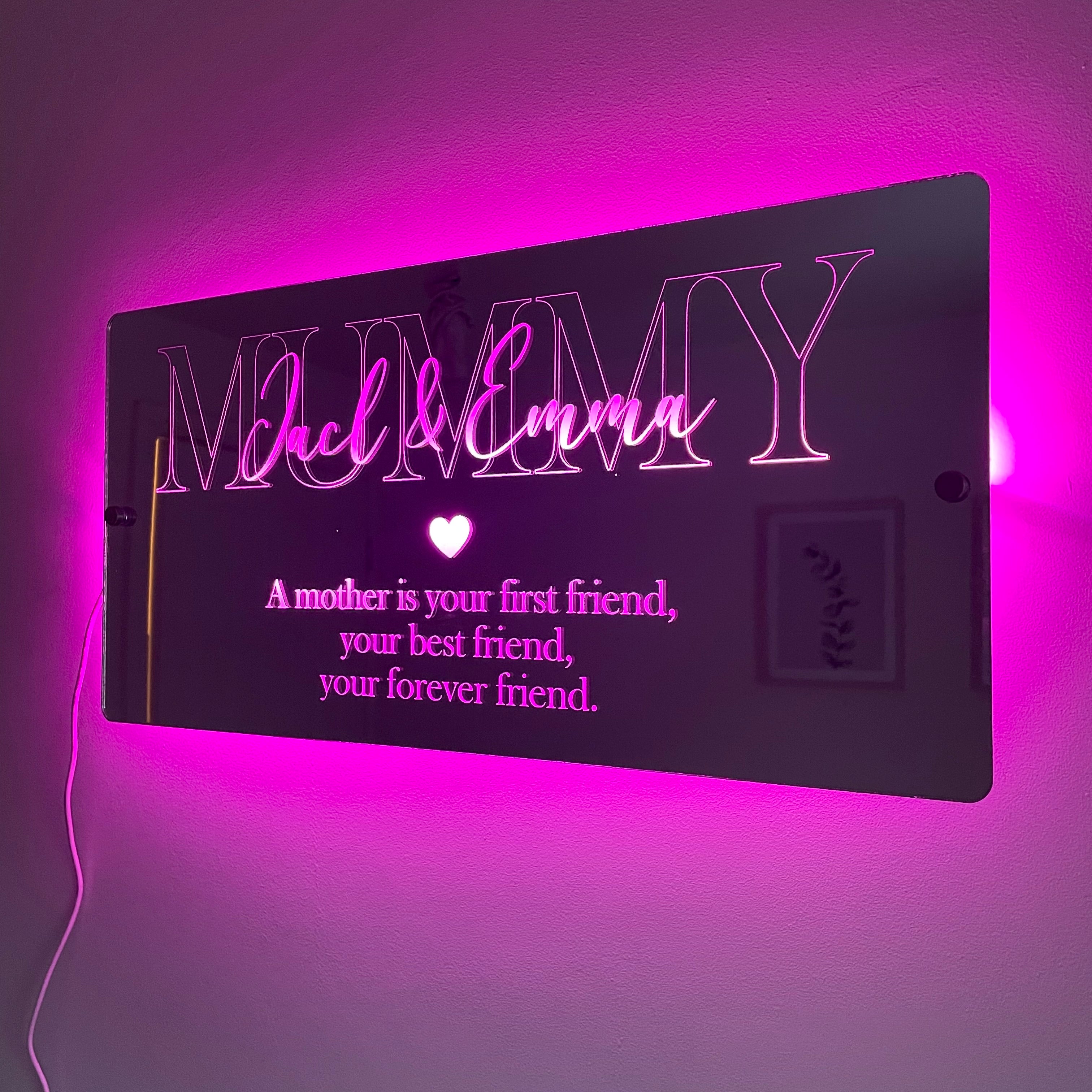 🔥Mother’s Day Sale🔥Personalised Mother’s Day Mirror - Light Up Mirror