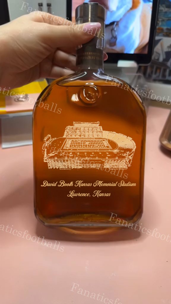 David Booth Kansas Memorial Stadium Whiskey Bottles-Gifts For Sports Lovers