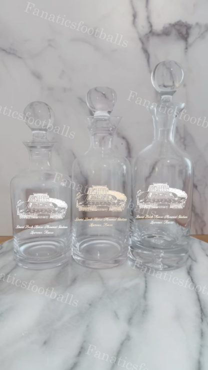David Booth Kansas Memorial Stadium Whiskey Bottles-Gifts For Sports Lovers