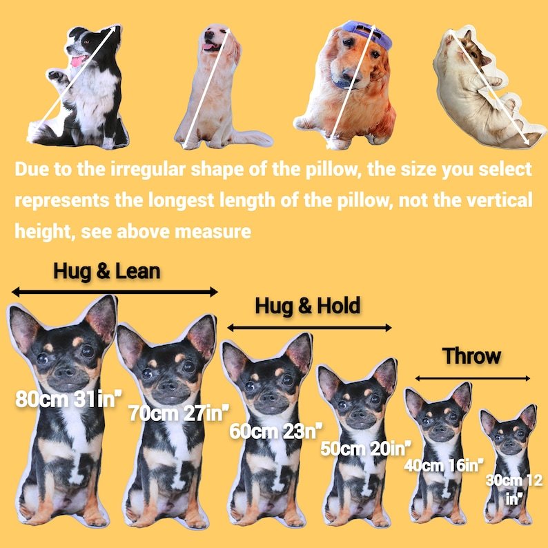 Ugly Pet Pillow Custom 3D Pet Portrait Throw Pillow