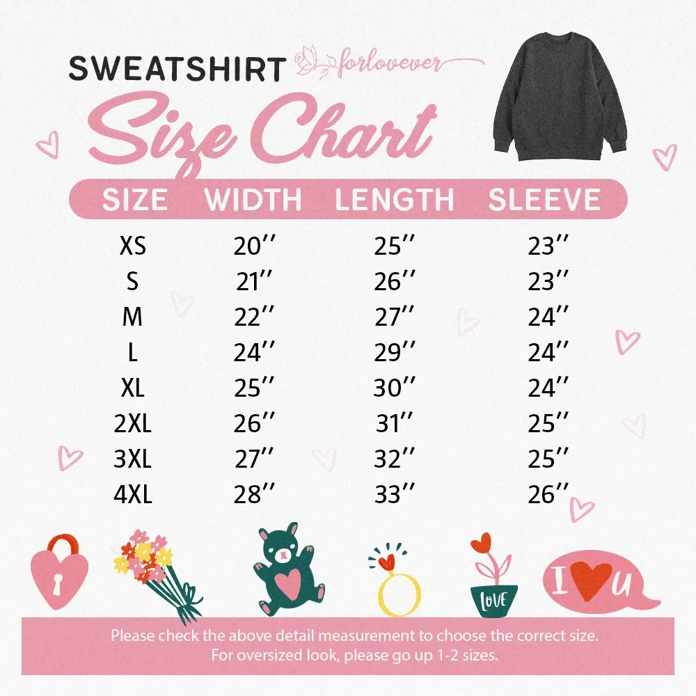 Forlovever Custom Couple Photo Embroidered T-Shirt Sweatshirt Hoodie