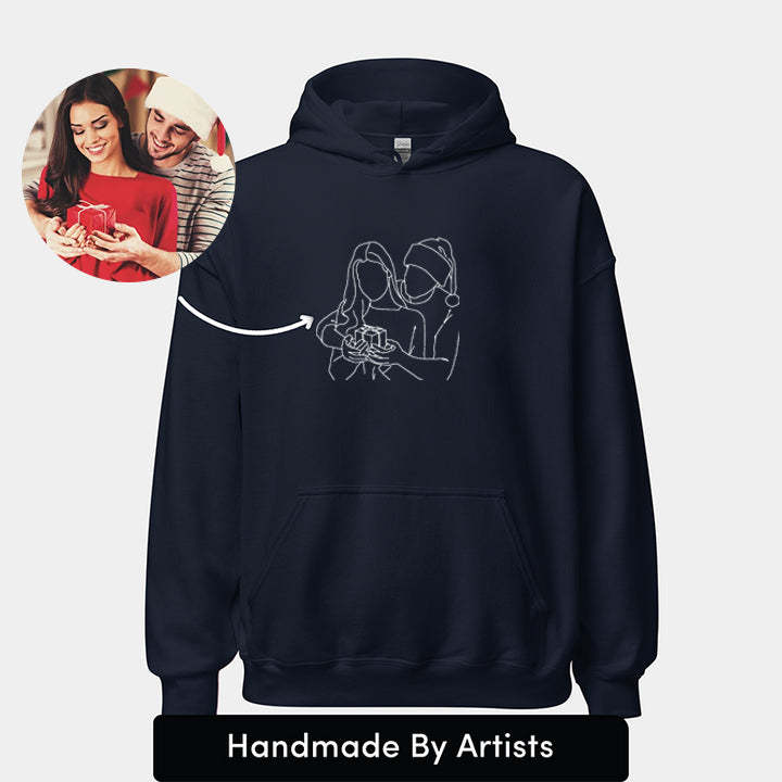 Christmas Gifts Custom Embroidered Sweatshirt and Hoodie Gifts For Couple