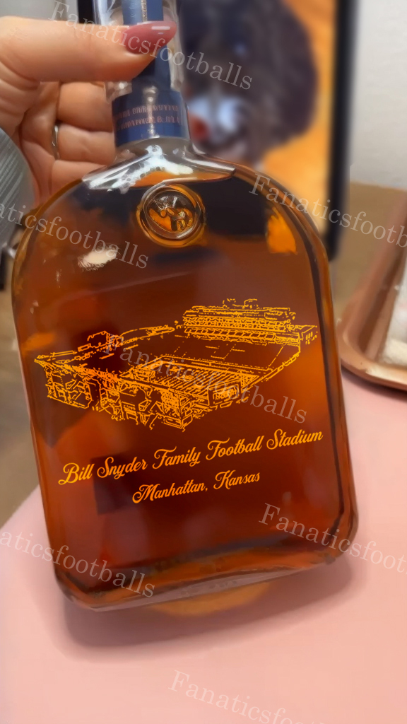 Bill Snyder Family Stadium Whiskey Bottles-Gifts For Sports Lovers