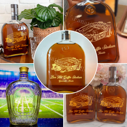 Ben Hill Griffin Stadium Whiskey Bottles-Gifts For Sports Lovers