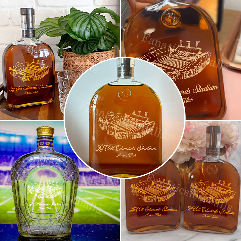 LaVell Edwards Stadium Whiskey Bottles-Gifts For Sports Lovers