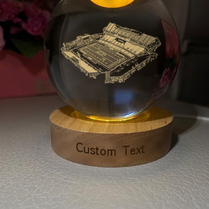 Bridgeforth Stadium 3D Spherical Crystal Lamp