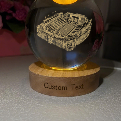 Darrell K Royal–Texas Memorial Stadium 3D Spherical Crystal Lamp