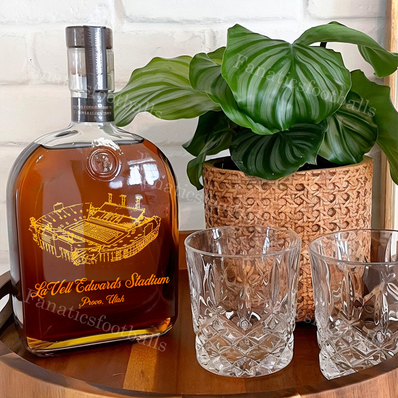 LaVell Edwards Stadium Whiskey Bottles-Gifts For Sports Lovers