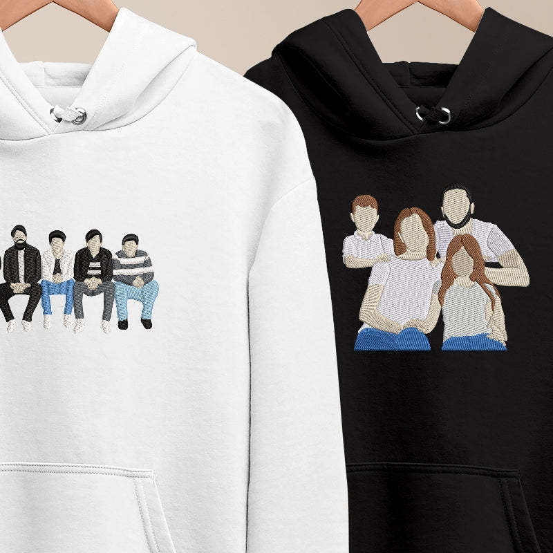 Gifts For Family Custom Embroidered Hoodie Sweatshirt Gifts For Dad