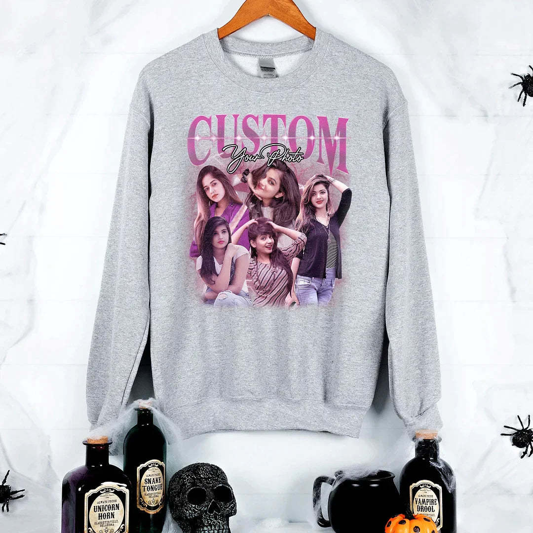 Custom Retro Sweatshirts Customize Your Own 90s Retro Sweatshirt Custom Rapper Shirt