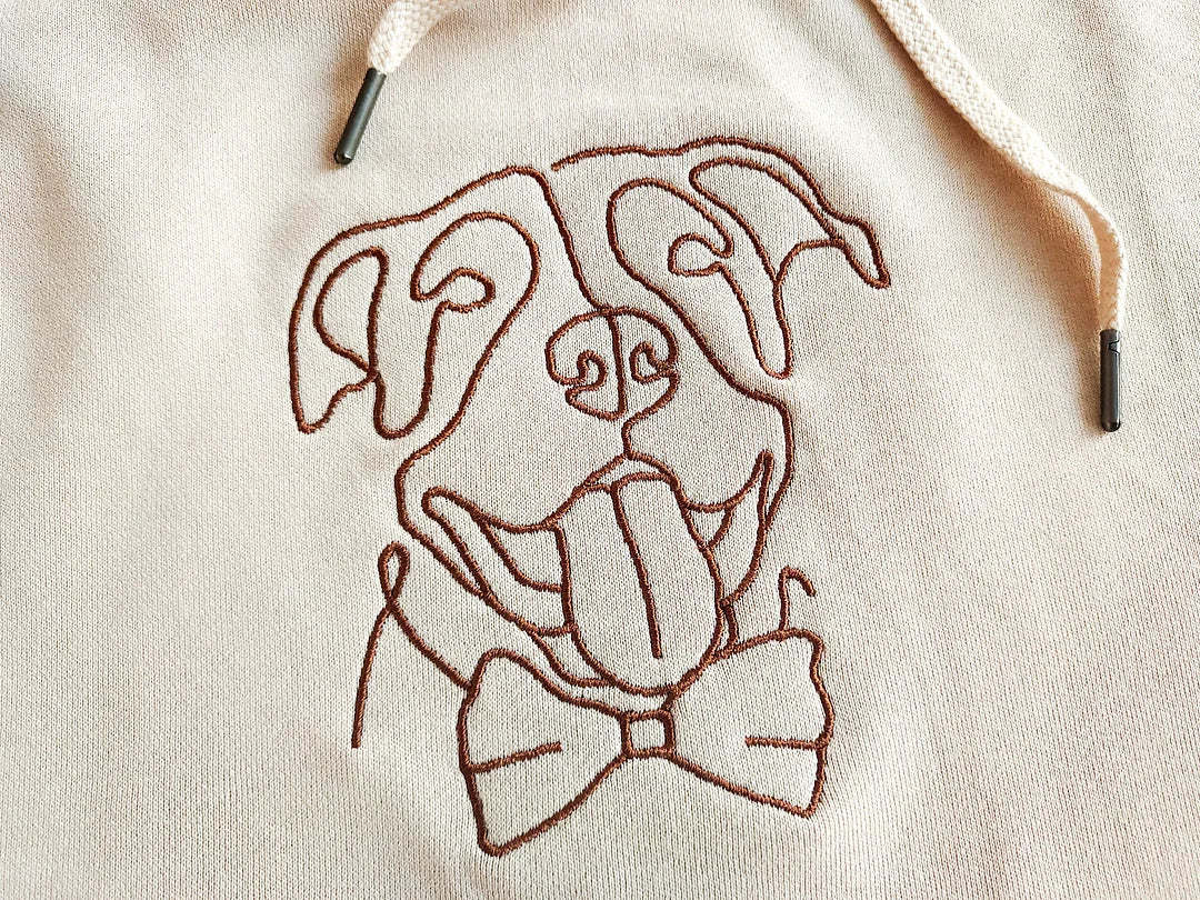 Personalized Pet Embroidered Center Sweatshirt