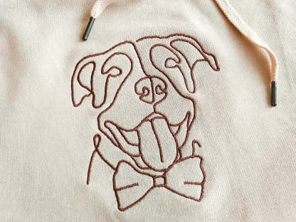 Personalized Pet Embroidered Center Sweatshirt