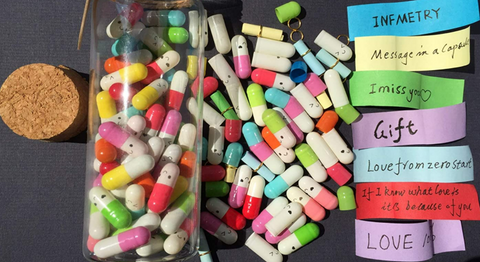 Capsule Letters Message In A Bottle Gifts For Couple