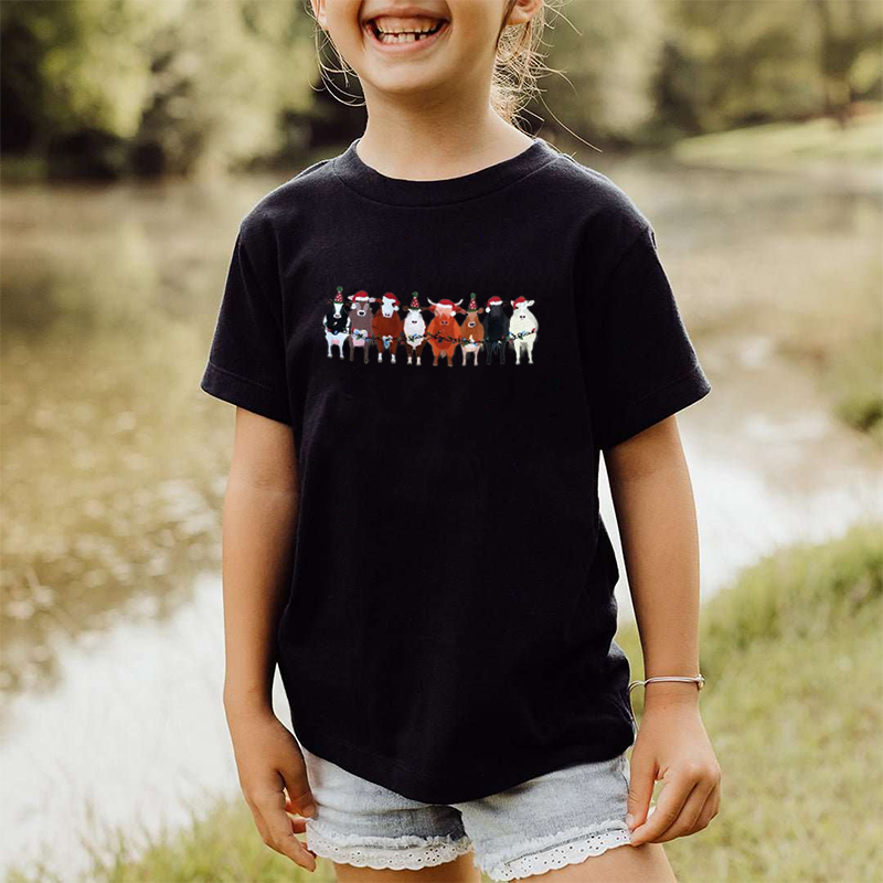 Cow Animals Holiday Christmas Sweatshirt