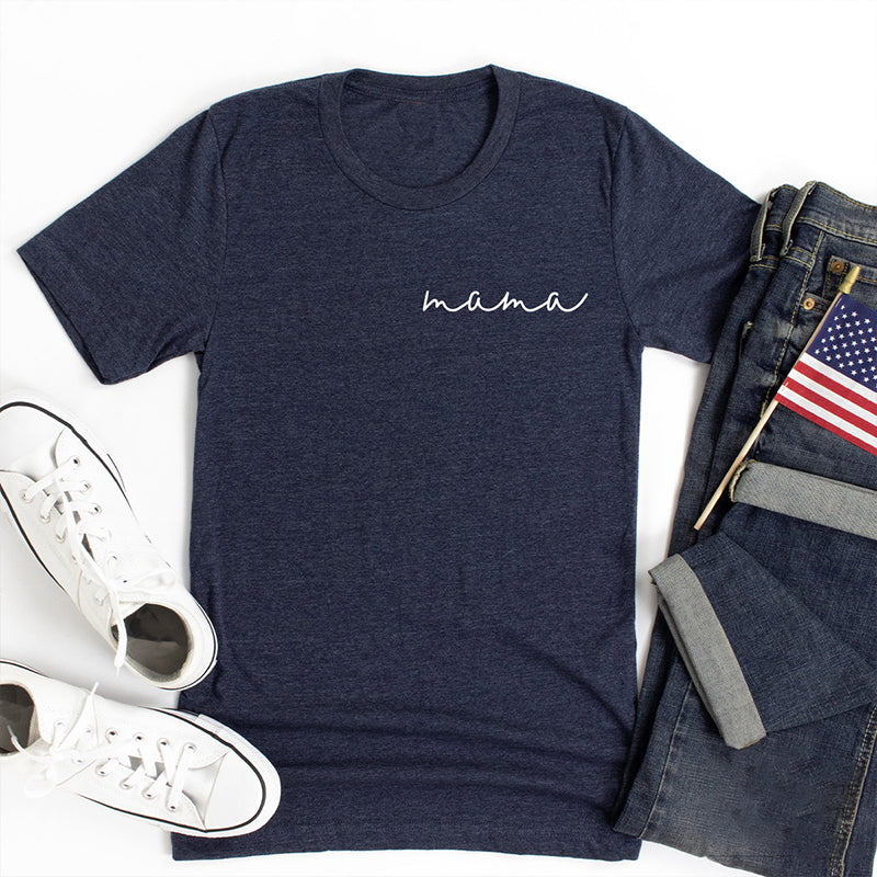 Custom Mama Comfort T-Shirt,Mommy T-shirt,Mother's Day Gift, Girl Mama T-Shirt-ilovevango