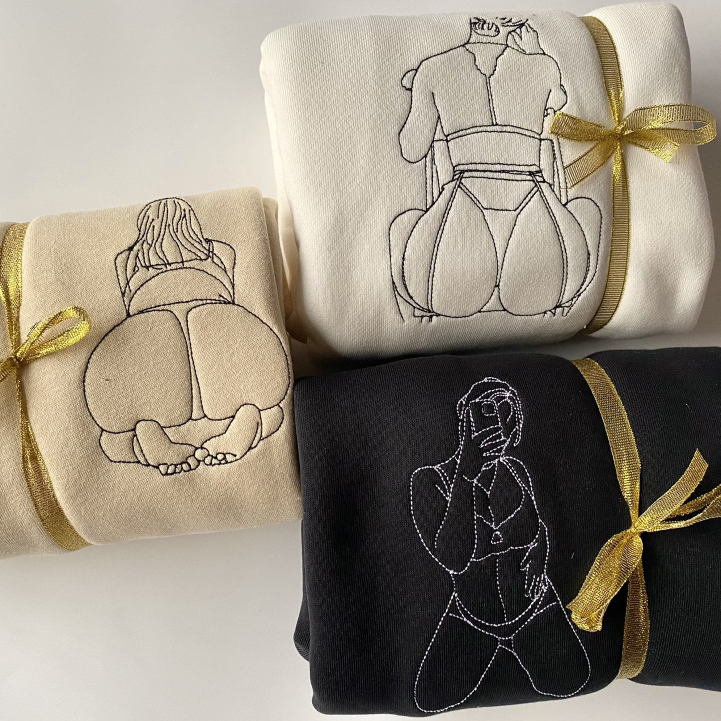 Custom Embroidered Sweatshirt – Personalized Sexy Portrait Gift for Him 💕🔥